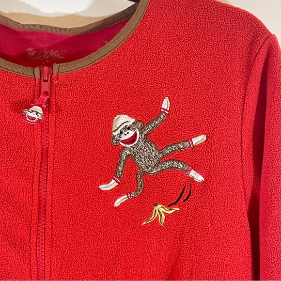 Nick & Nora Sock Monkey Onesie Pajamas - Picture 8 of 13